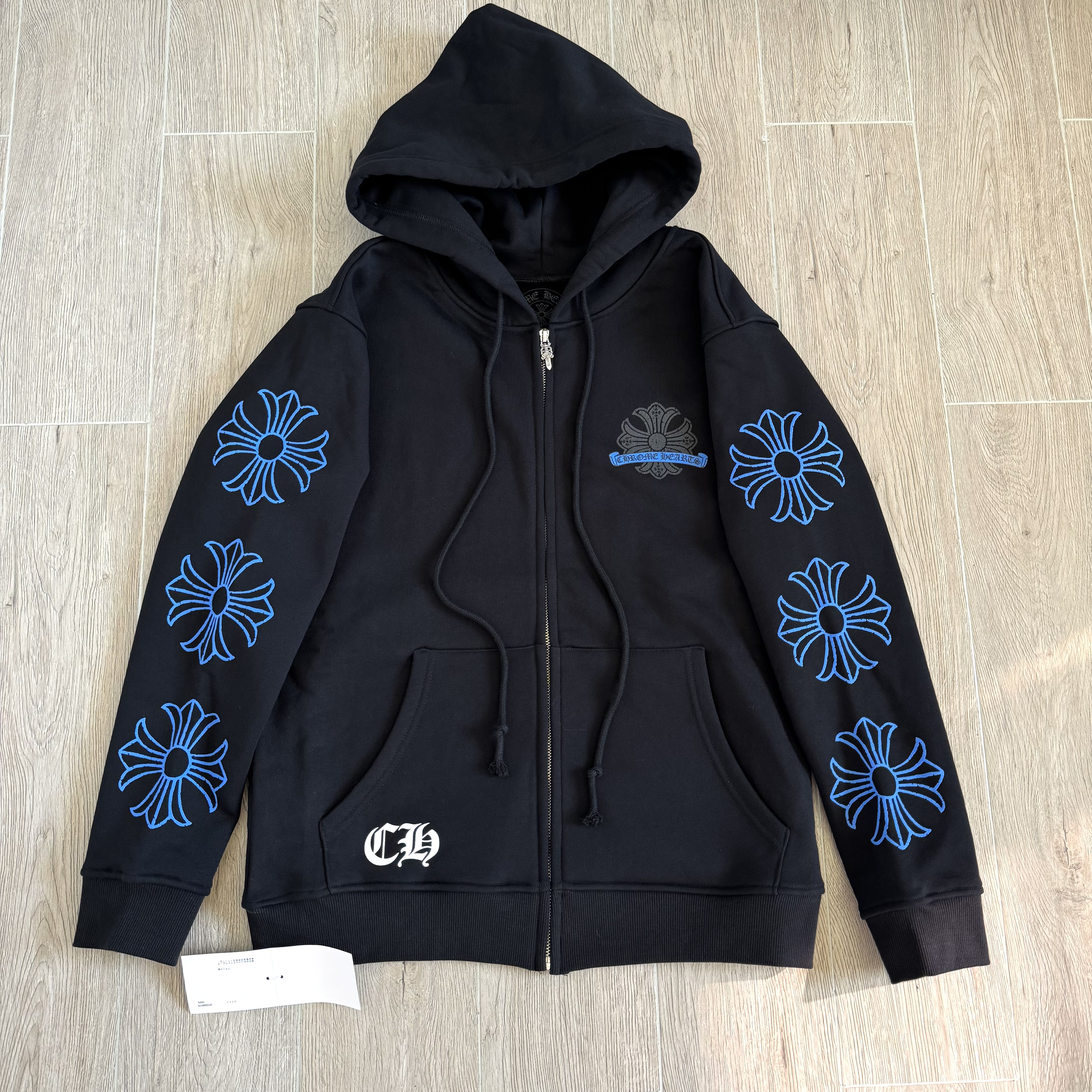 NIGO Chrome Hearts Blue Cracked Print Sweatshirt #nigo334014