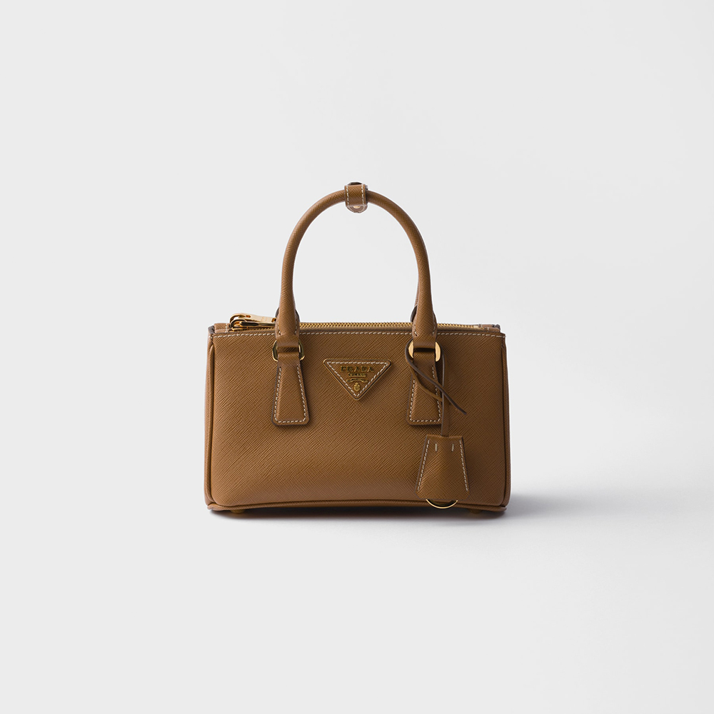NIGO Prada Caramel Prada Galleria Mini Saffiano Leather Bag #nigo333995