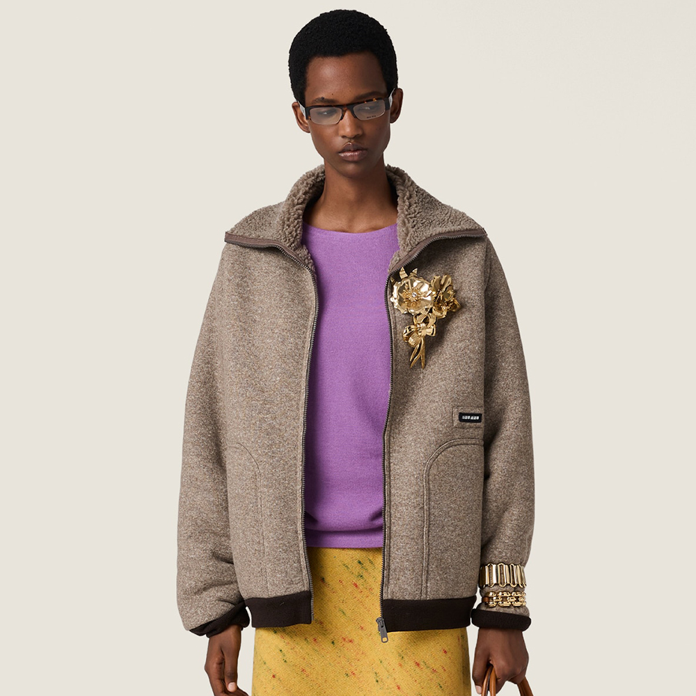 NIGO MiuMiu Cord Cotton Fleece Zipper Blouson Jacket #nigo334098