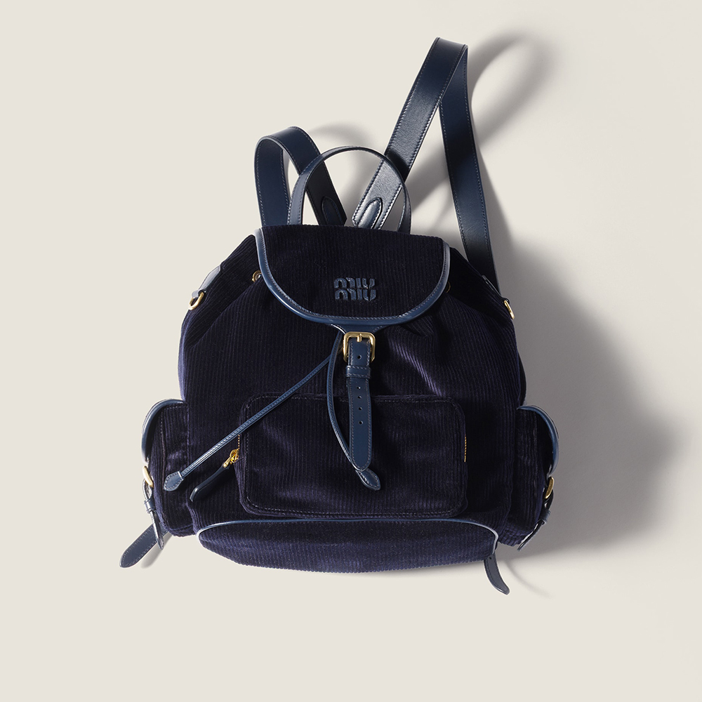 NIGO MiuMiu Large Cinnamon Corduroy Backpack #nigo334155