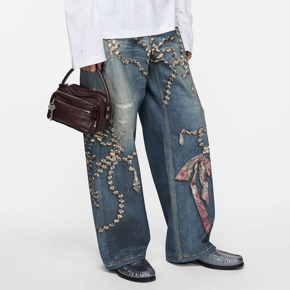 NIGO Acne Studios Loose fit jeans 1981 Mid blue #nigo333824