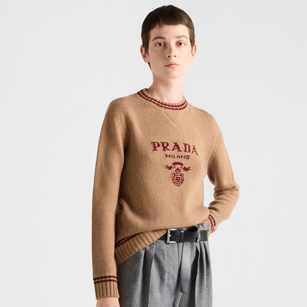 NIGO PRADA Wool And Cashmere Crewneck Sweater #nigo334294
