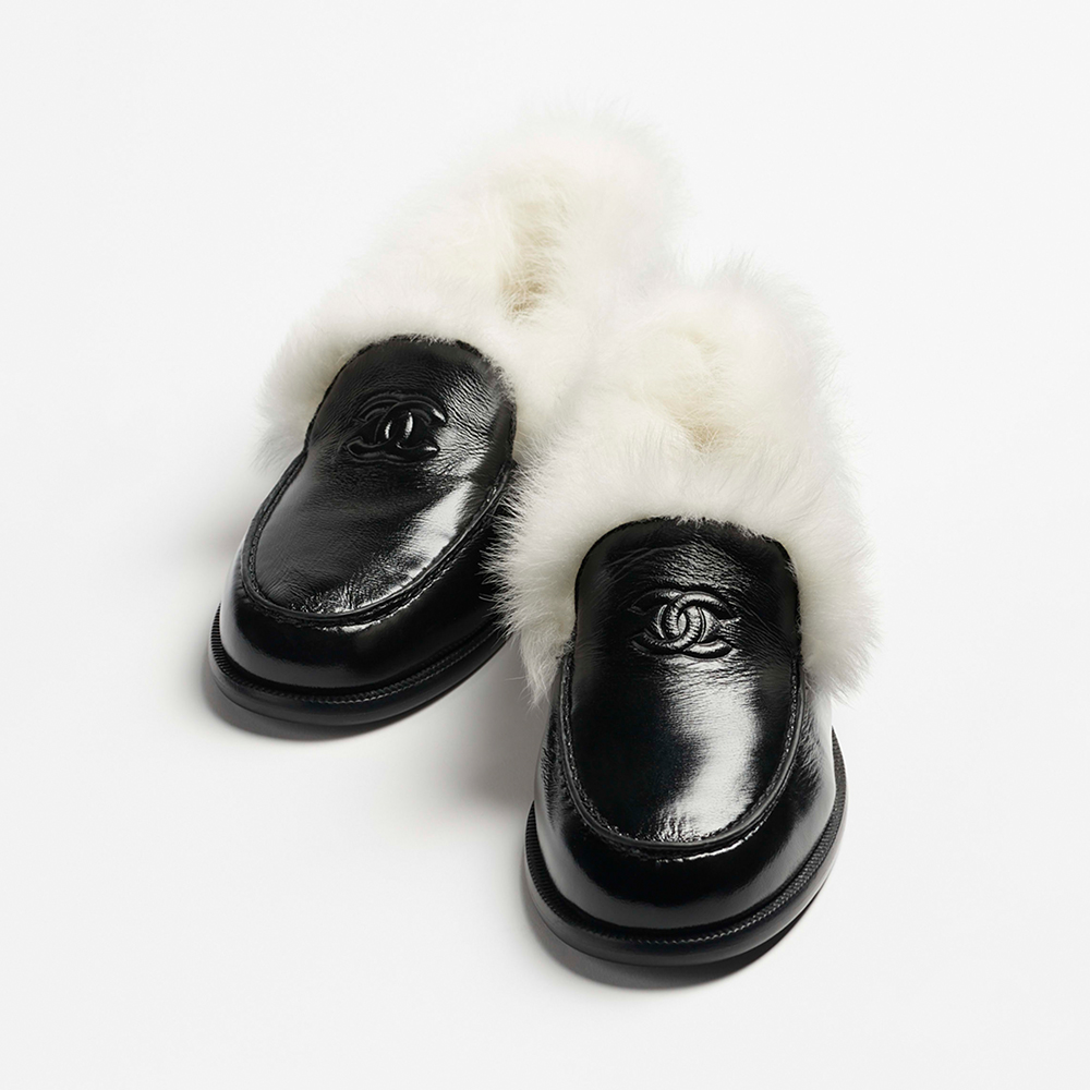 NIGO Chanel Moccasins Suede Kidskin Shearling Lambskin Brown #nigo334371