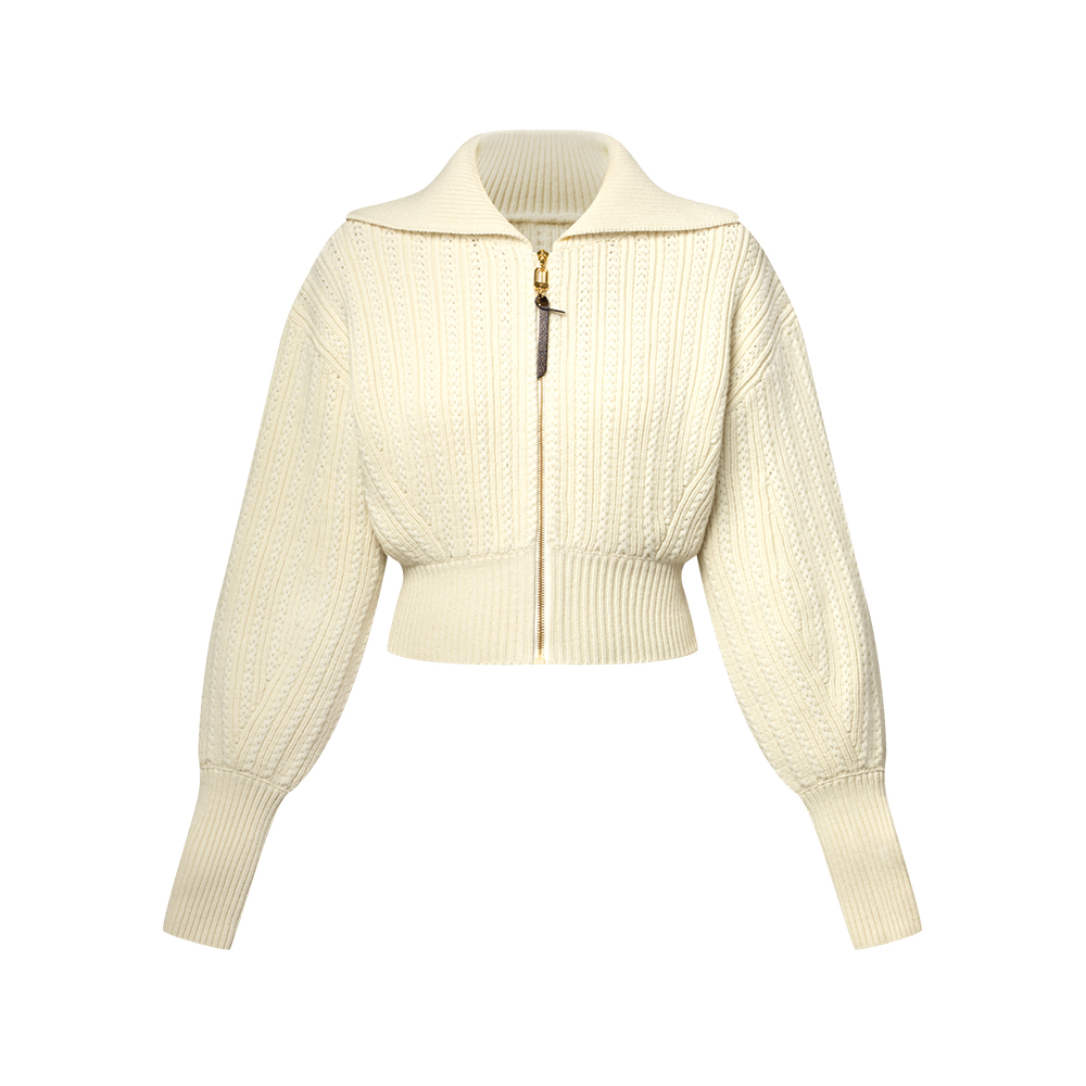 NIGO Louis Vuitton Cropped Rib-knit Jacket #nigo334336