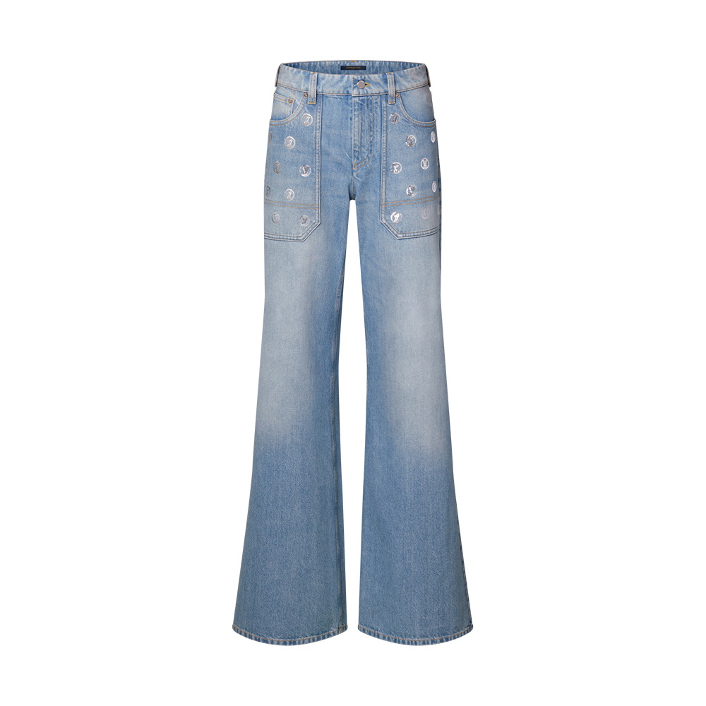 NIGO Louis Vuitton Signature Sequin Slim Fit Jeans #nigo334460