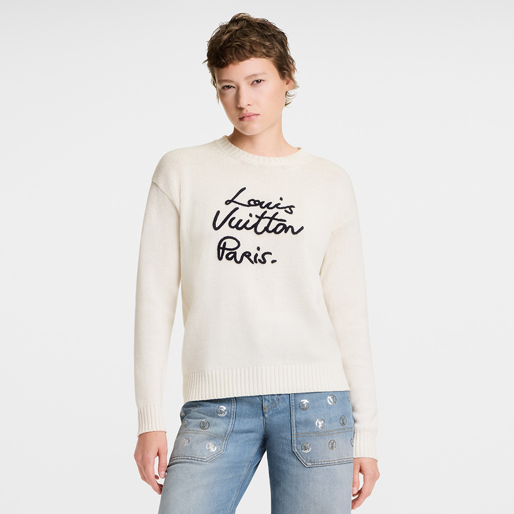 NIGO Louis Vuitton Cursive Signature Pullover #nigo334539