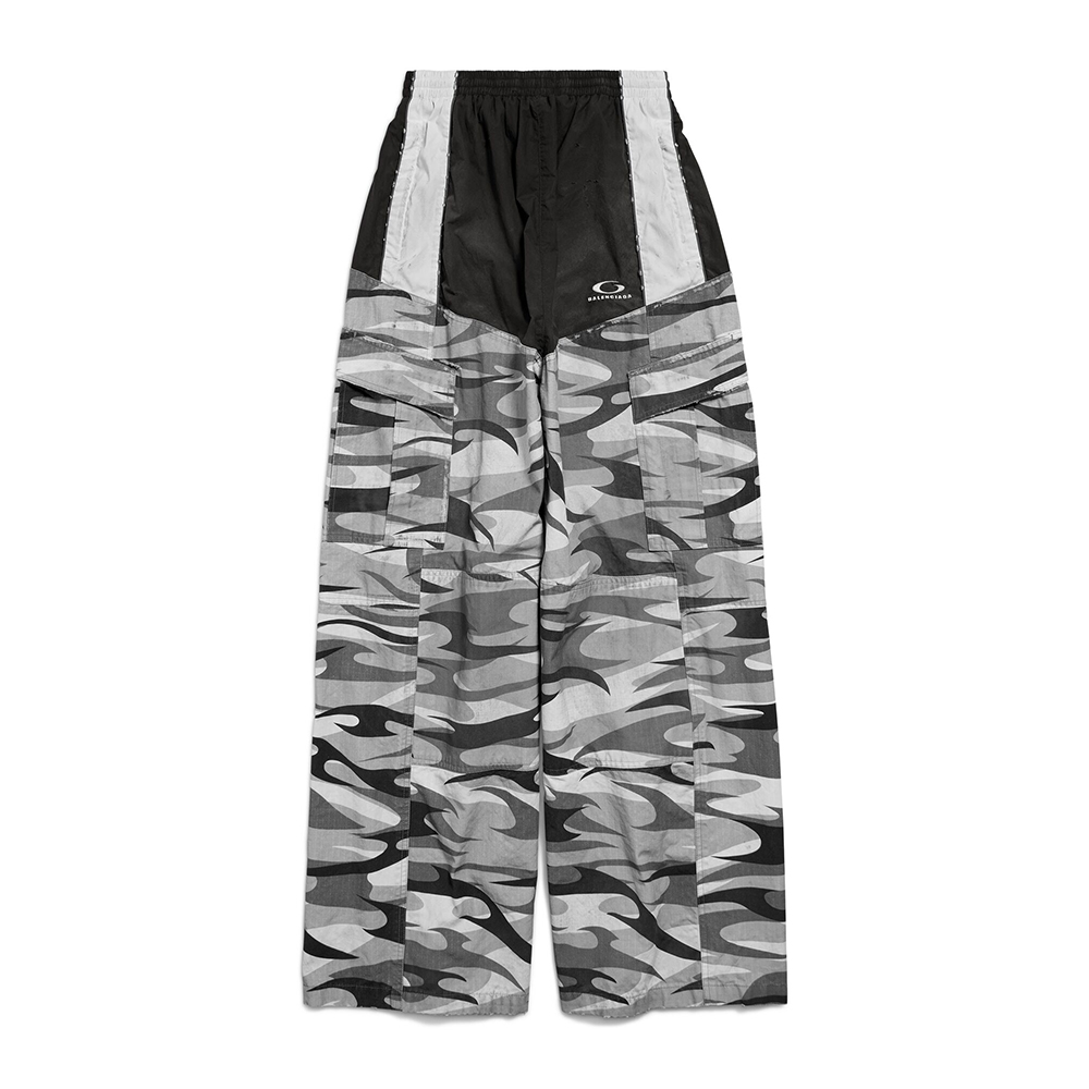 NIGO Balenciaga Cut Up Cargo Tracksuit Pants Black