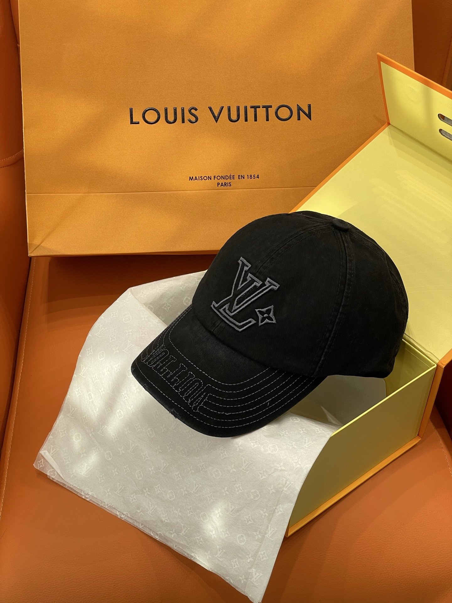 NIGO Louis Vuitton LV Denim Washed Baseball Cap M5235M #nigo334492
