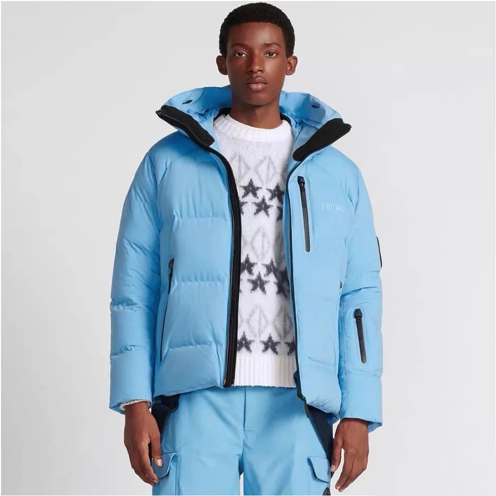 NIGO Dior x Descente x Peter Doig Light Blue Puffer Coat #nigo334553