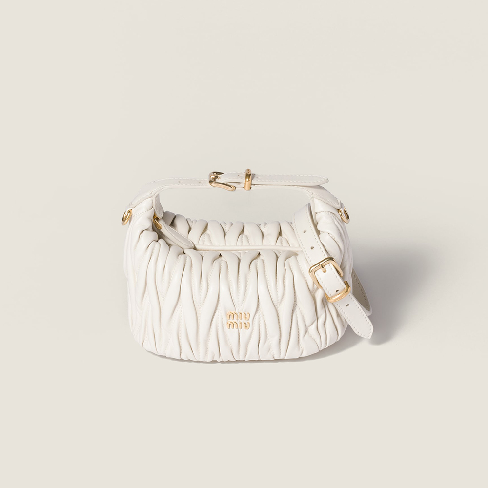 NIGO MiuMiu Matelassé Nappa Soft Leather Makeup Bag Black #nigo334668