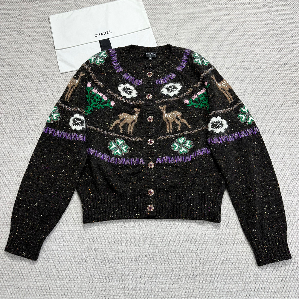 NIGO Chanel Cashmere Cardigan Brown #nigo334446