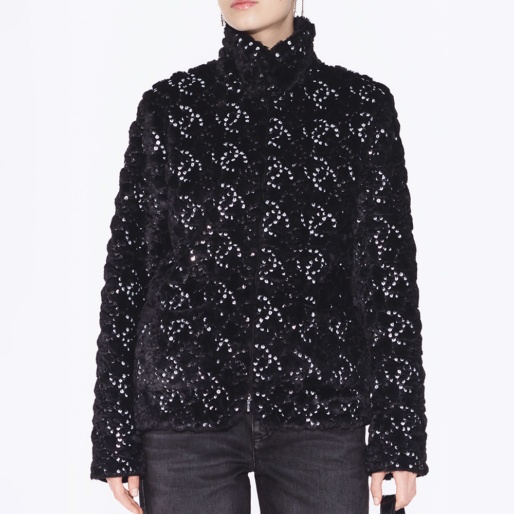 NIGO Chanel Jacket Mixed Fibers Sequins Black #nigo334700