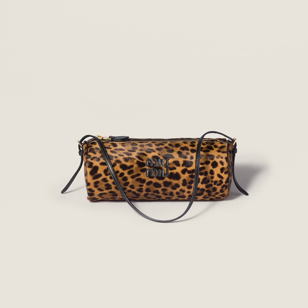 NIGO MiuMiu Honey Printed Leather Pouch #nigo334715
