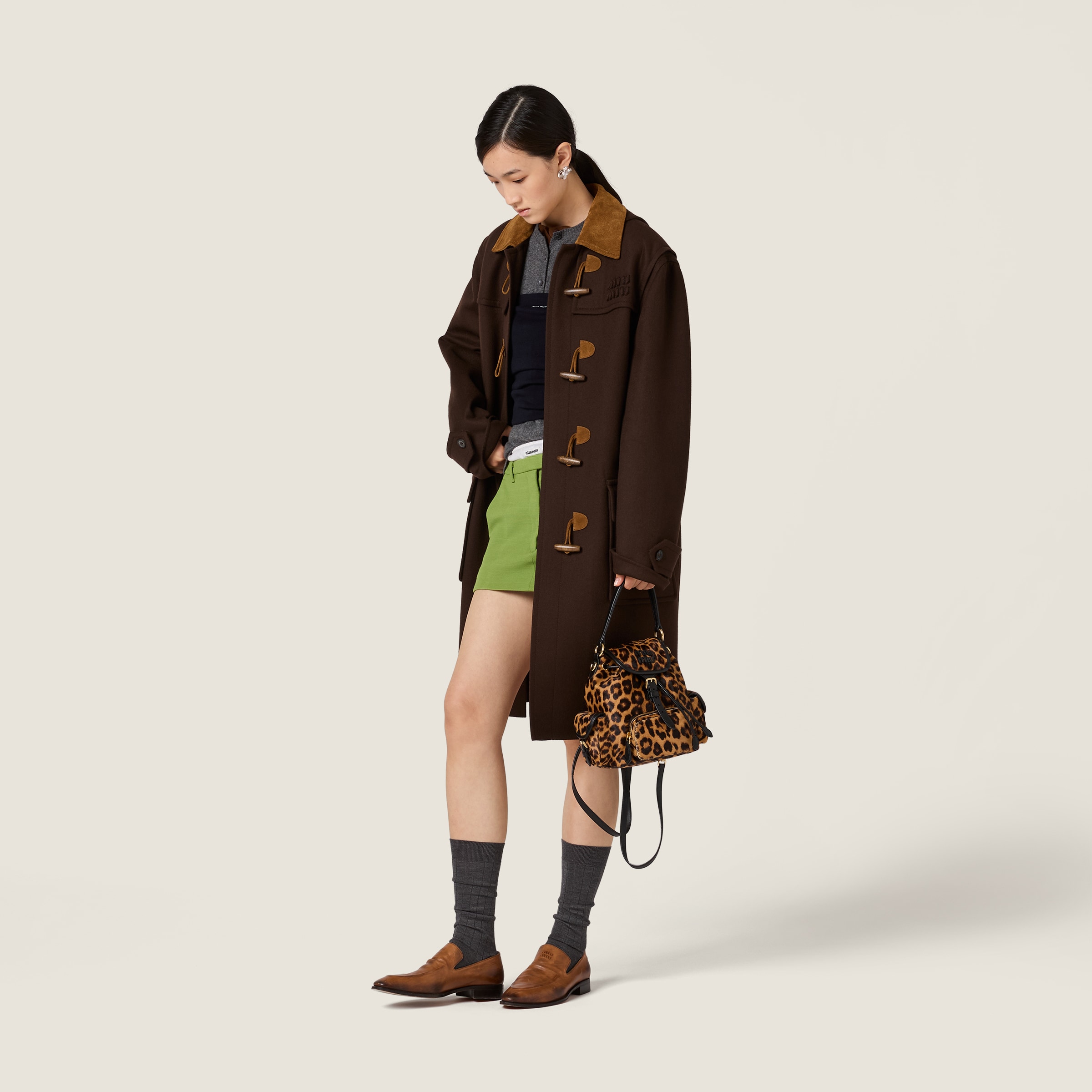 NIGO MiuMiu Honey Printed Leather Backpack #nigo334714