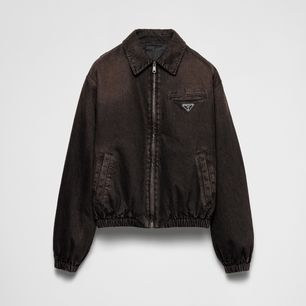 NIGO Prada Padded Denim Blouson Jacket Brown #nigo304235