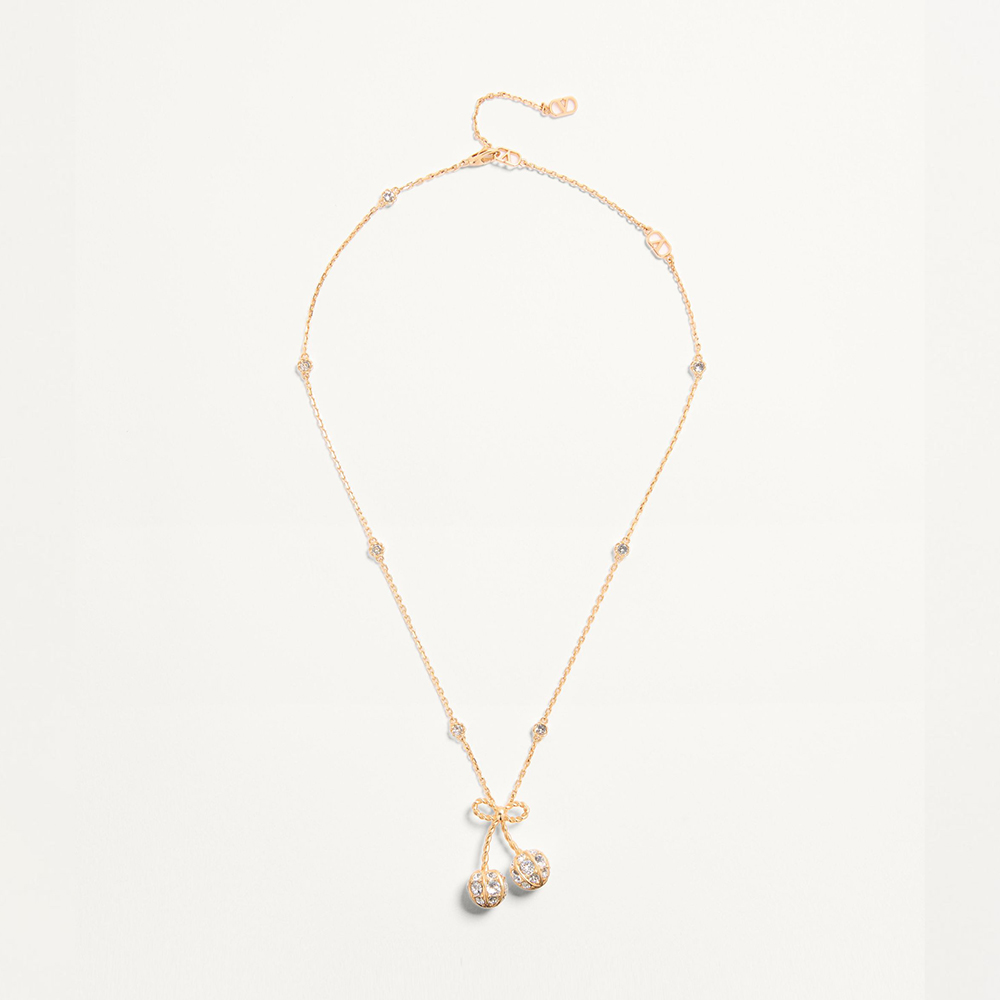 NIGO Valentino Cherryfic Bracelet Earrings Necklace In Metal And Swarovski Woman #nigo334787