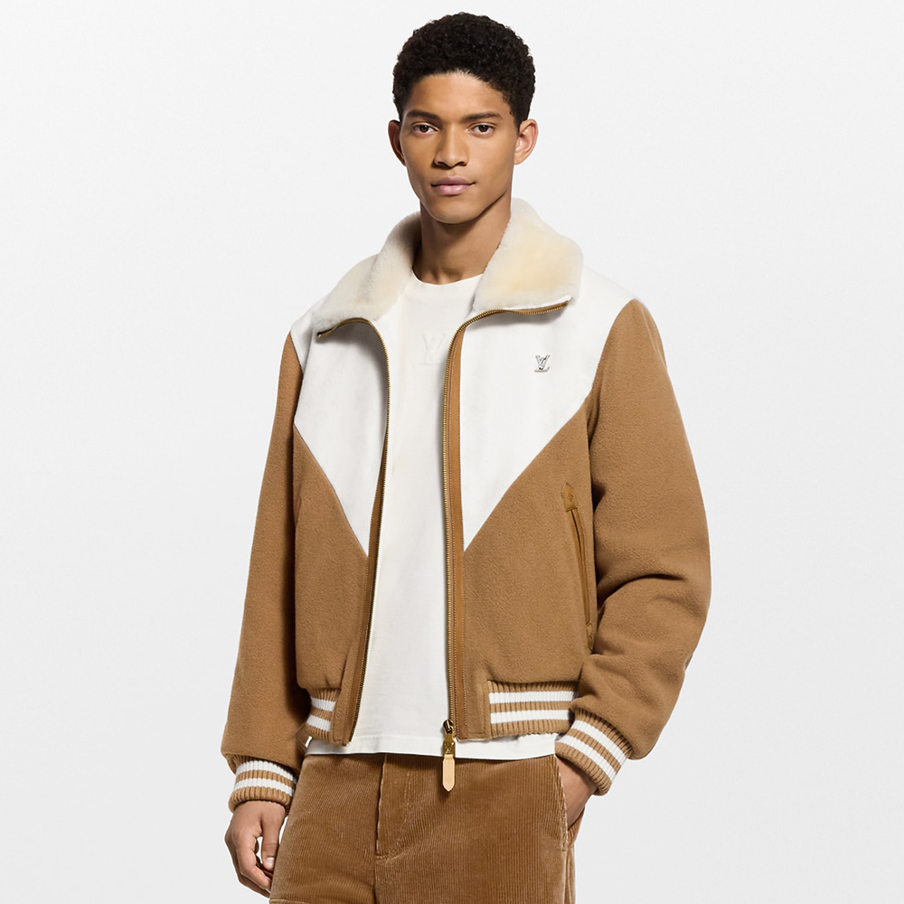 NIGO Louis Vuitton Men's Monogram Blouson With Shearling Collar 1AJBCW #nigo334771