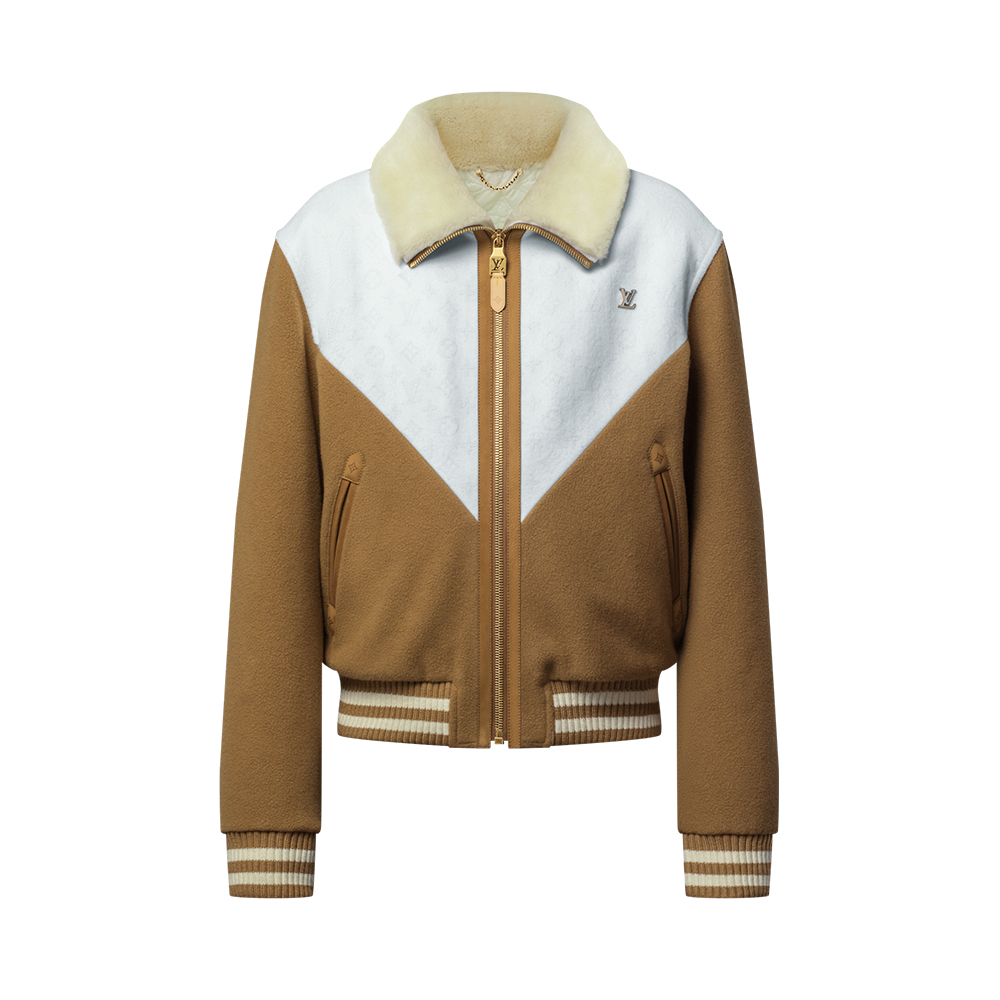 NIGO Louis Vuitton Men's Monogram Blouson With Shearling Collar 1AJBCW #nigo334771