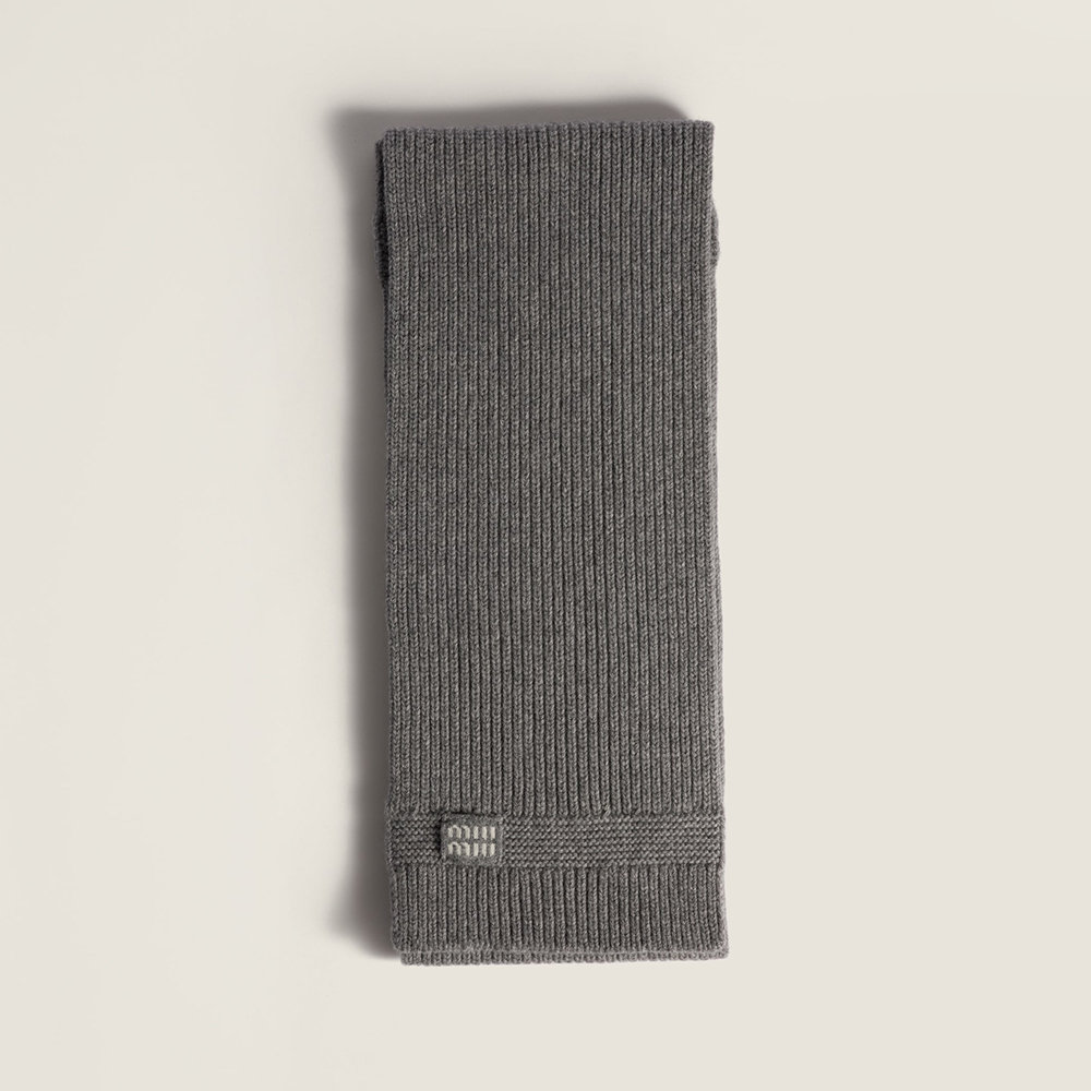NIGO MiuMiu Grey Cashmere Scarf #nigo334925