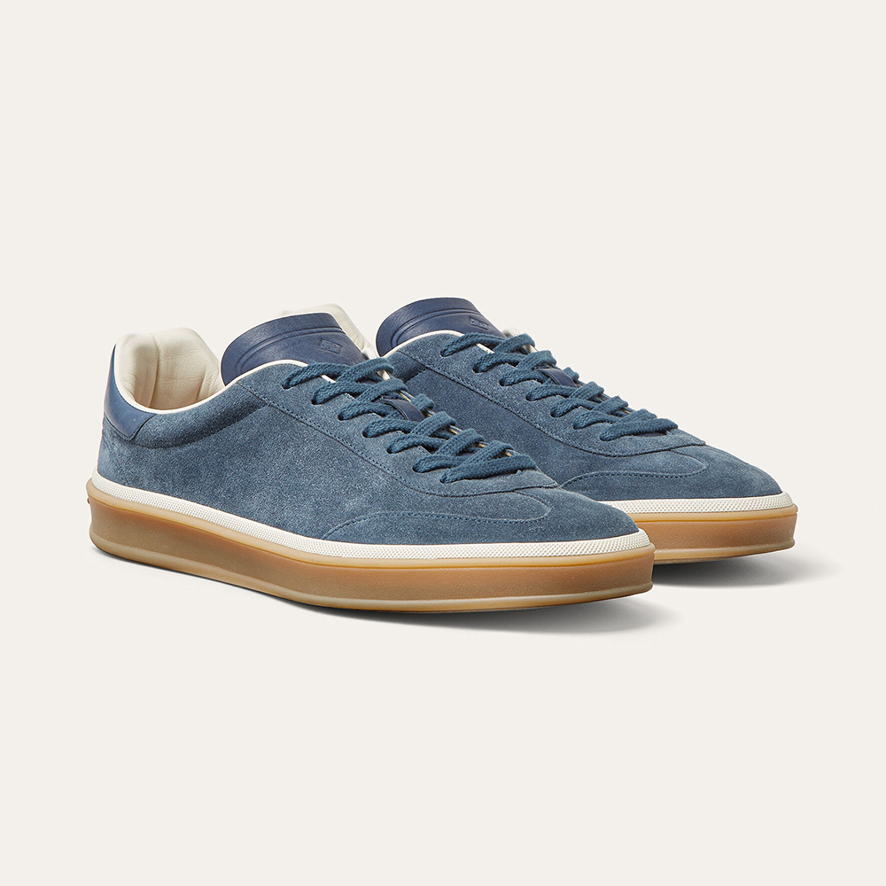 NIGO Loro Piana Men's Tennis Walk Dexun Sports Shoes Suede Round Toe Lace-Up Solid Color Four-Season Casual Shoes Low-Top Sneakers Ngvp #nigo2268