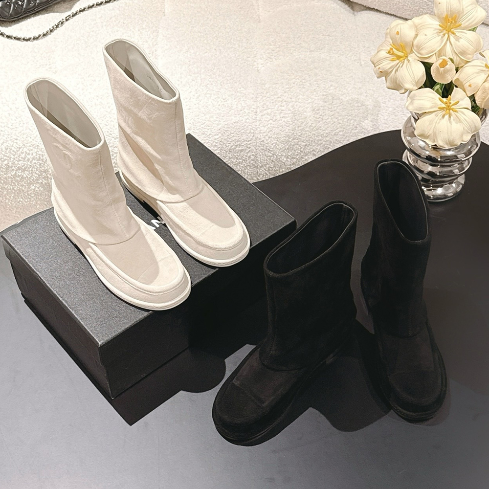 NIGO Chanel Women's Suede Mid-Calf Boots #nigo335029