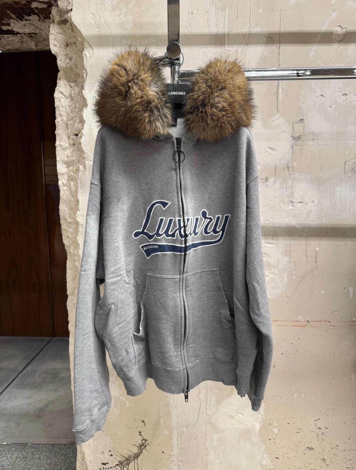 NIGO Balenciaga Men's Luxury Script Oversized Zip-up Hoodie Pants #nigo334802