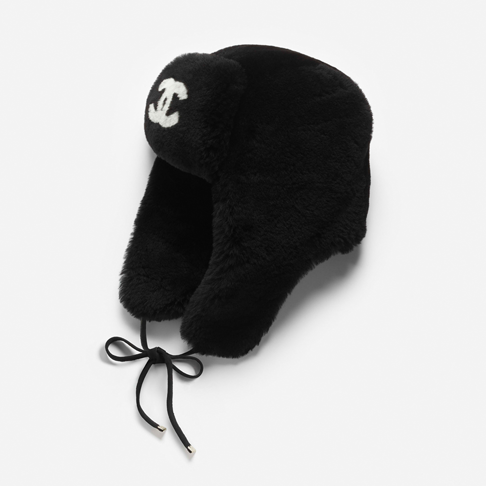 NIGO Chanel Chapka Shearling Lambskin Ecru Black #nigo335052
