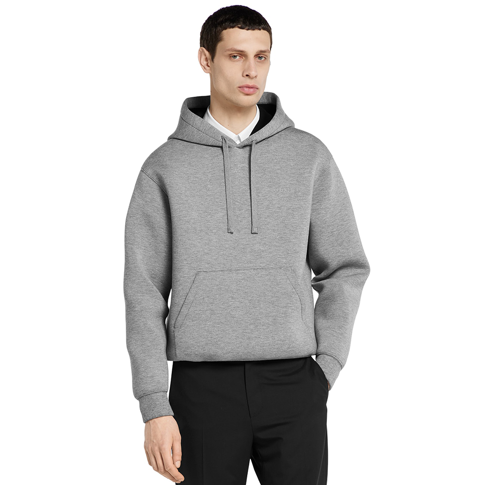 NIGO Gucci Double Viscose Jersey Sweatshirt in Grey Mélange #nigo335119