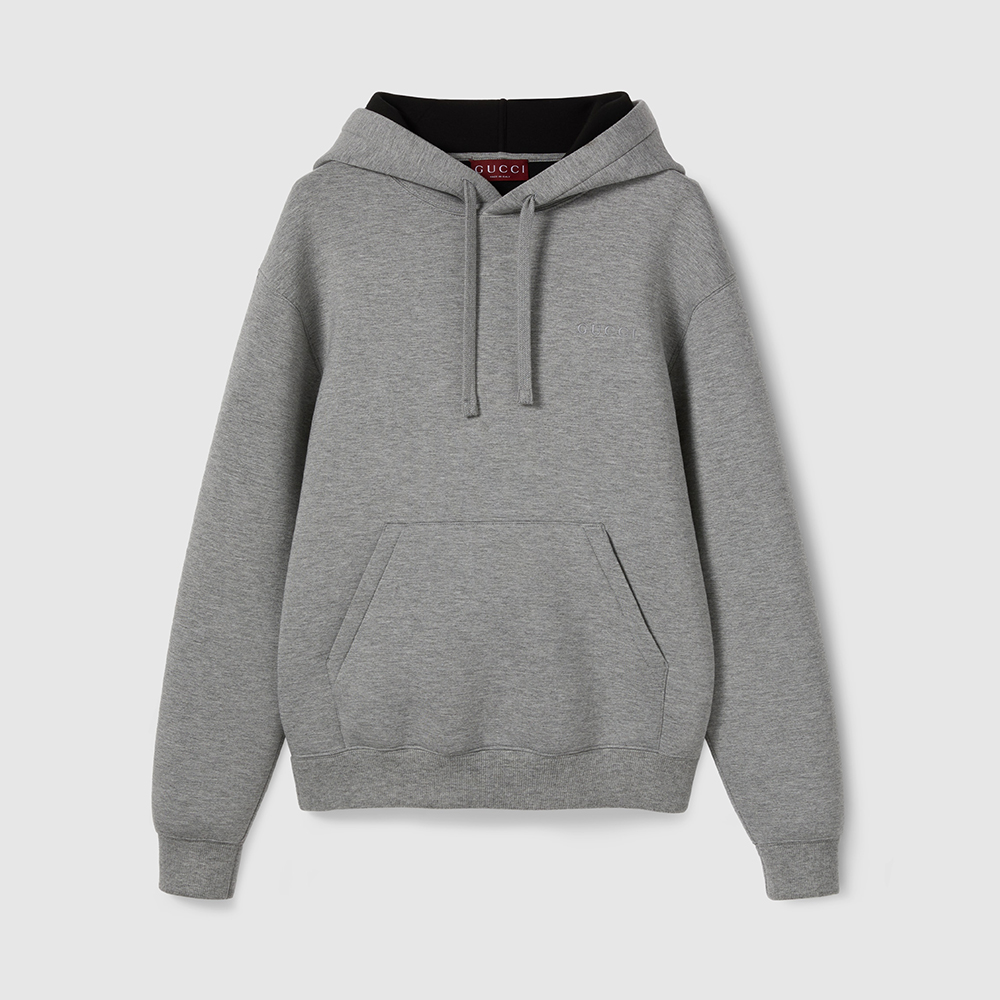 NIGO Gucci Double Viscose Jersey Sweatshirt in Grey Mélange #nigo335119