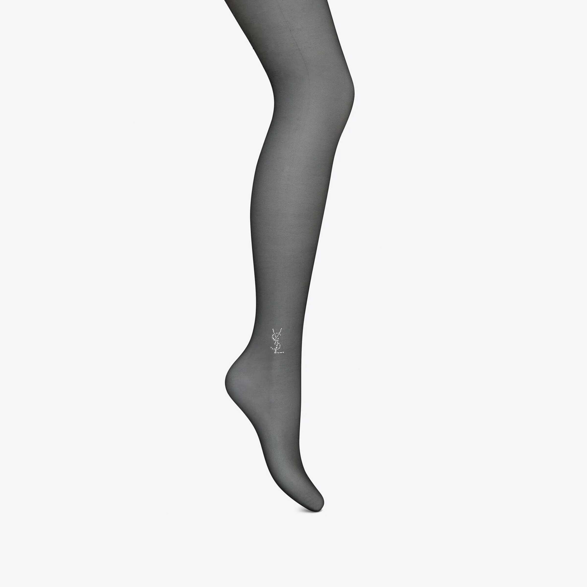 NIGO Saint Laurent sheer black CASSANDRE tights in Black #nigo335341