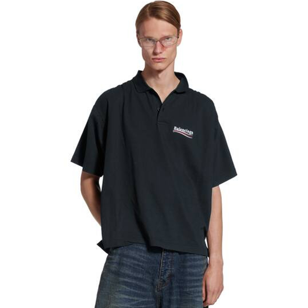 NIGO BALENCIAGA Men's Political Campaign Short Sleeve Regular Polo #nigo335437