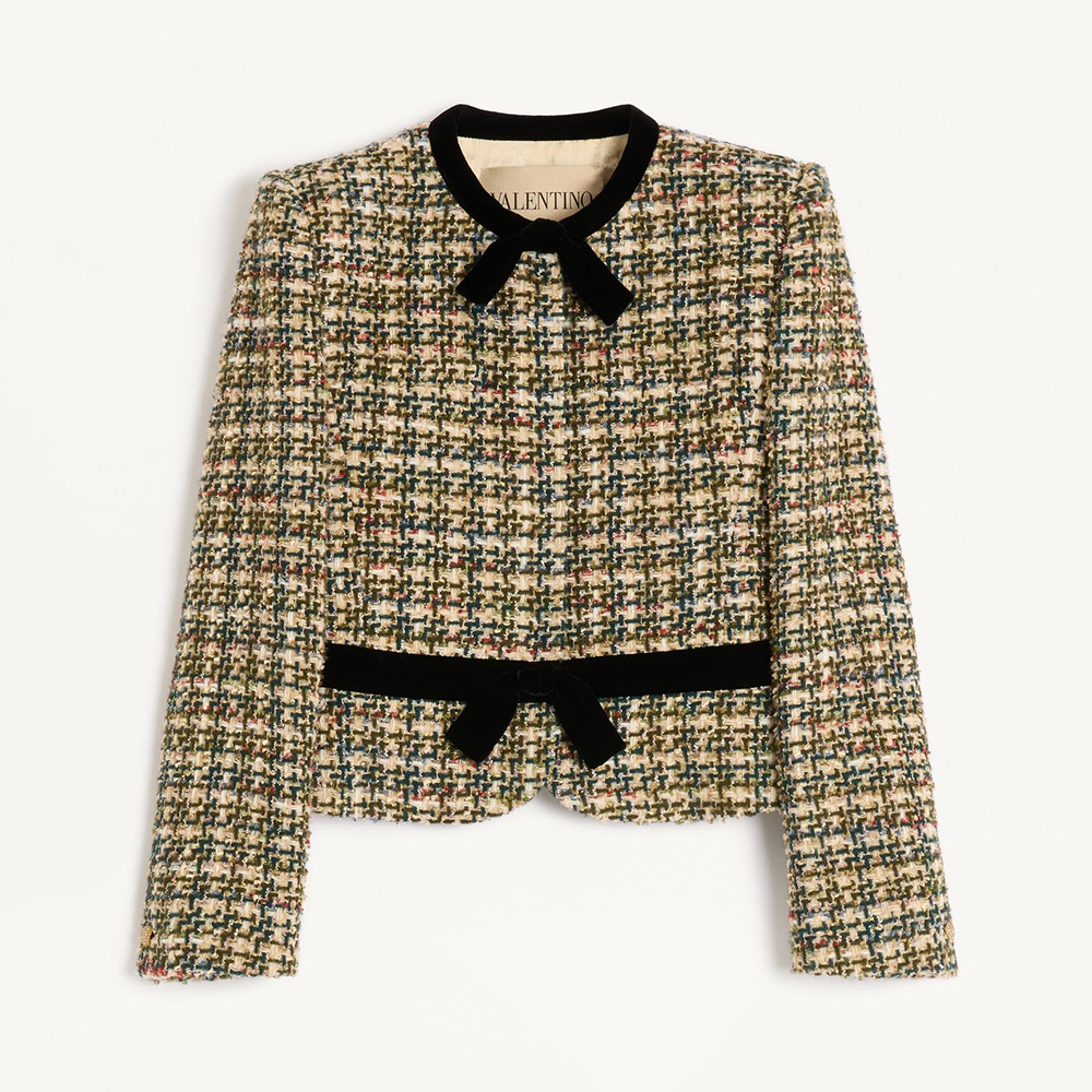 NIGO Valentino Tweed Jacket for Woman in Multicolor #nigo335463