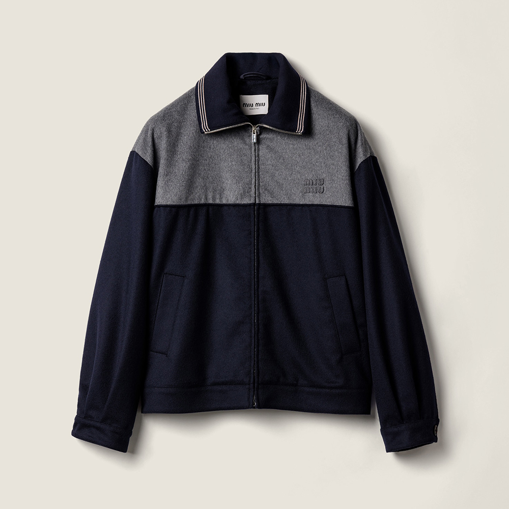 NIGO MiuMiu Blue grey Velour Blouson Zipper Jacket Navy Jersey Pants   #nigo335444