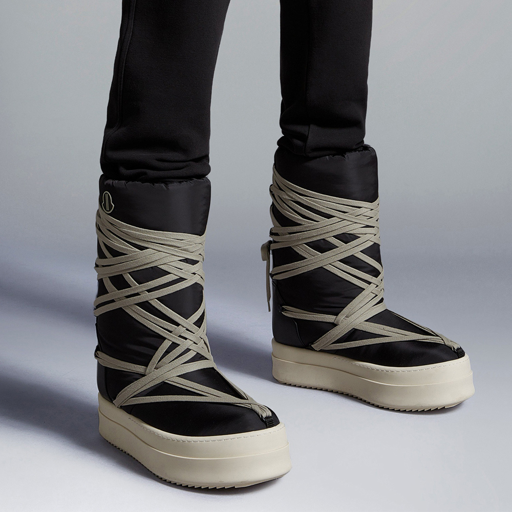 NIGO Moncler x Rick Owens DRKSHDW Crazy Strappy High-top Ski Boots #nigo335512