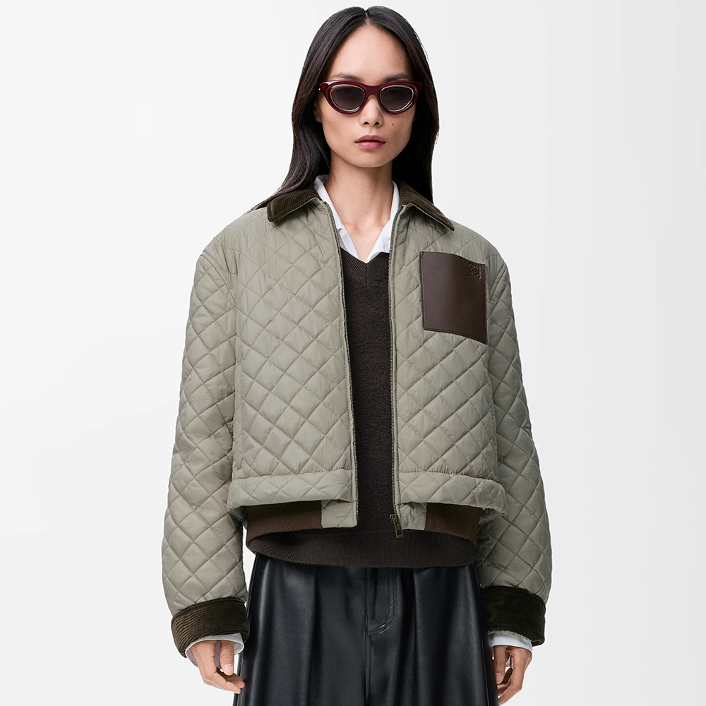 NIGO Loewe Short Jacket in Technical Fabric Grey #nigo335510