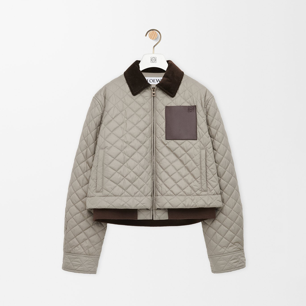 NIGO Loewe Short Jacket in Technical Fabric Grey #nigo335510