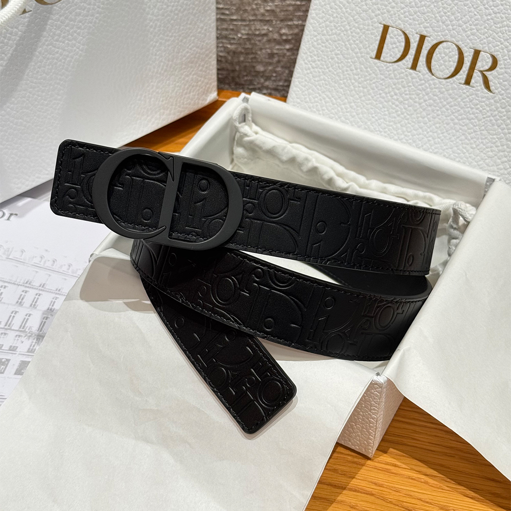 NIGO Dior Obligue Galaxy Printed 35mm Leather Belt#nigo335565