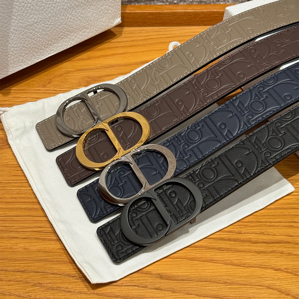 NIGO Dior Obligue Galaxy Printed 35mm Leather Belt#nigo335565