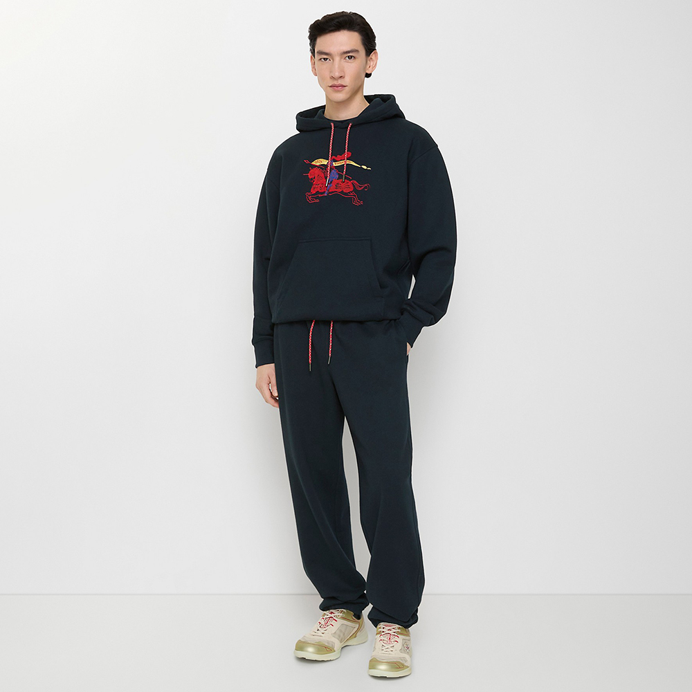 NIGO Burberry Men's Cotton Hoodie Jogging Pants in Navy #nigo335634