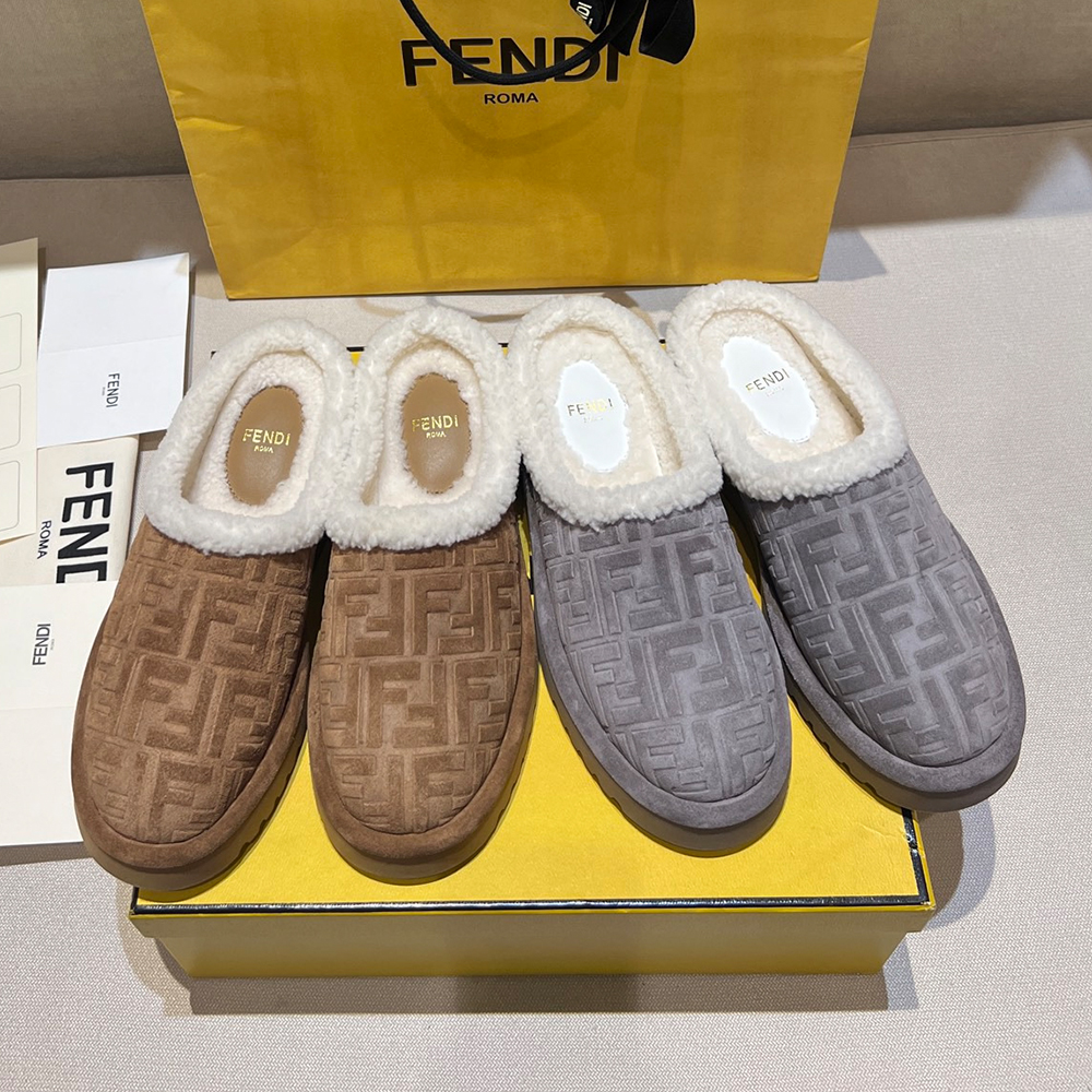 NIGO Fendi Sabot Leather Brown #nigo335705