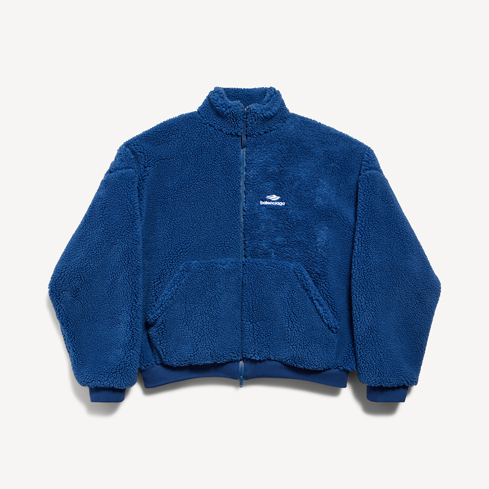 NIGO Balenciaga Men's 3b Sports Icon Ski Zip-up Jacket in Light Marine Blue #nigo335777