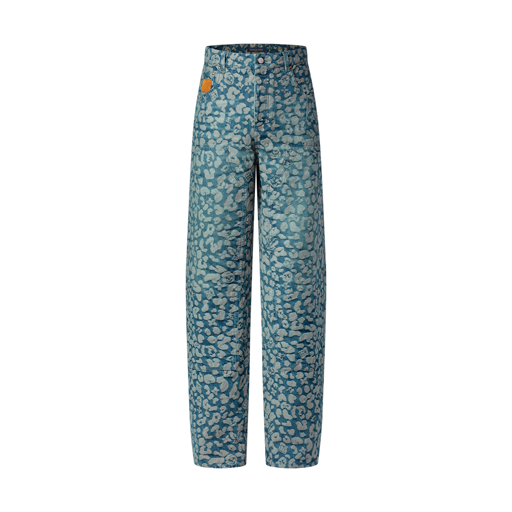 NIGO Louis Vuitton Jacquard Workwear Denim Pants 1AILS8 #nigo335823