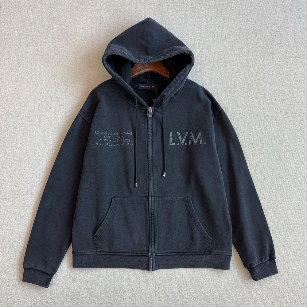 NIGO Louis Vuitton Top-guality Version Hooded Zip Cardigan Jacket #nigo335829