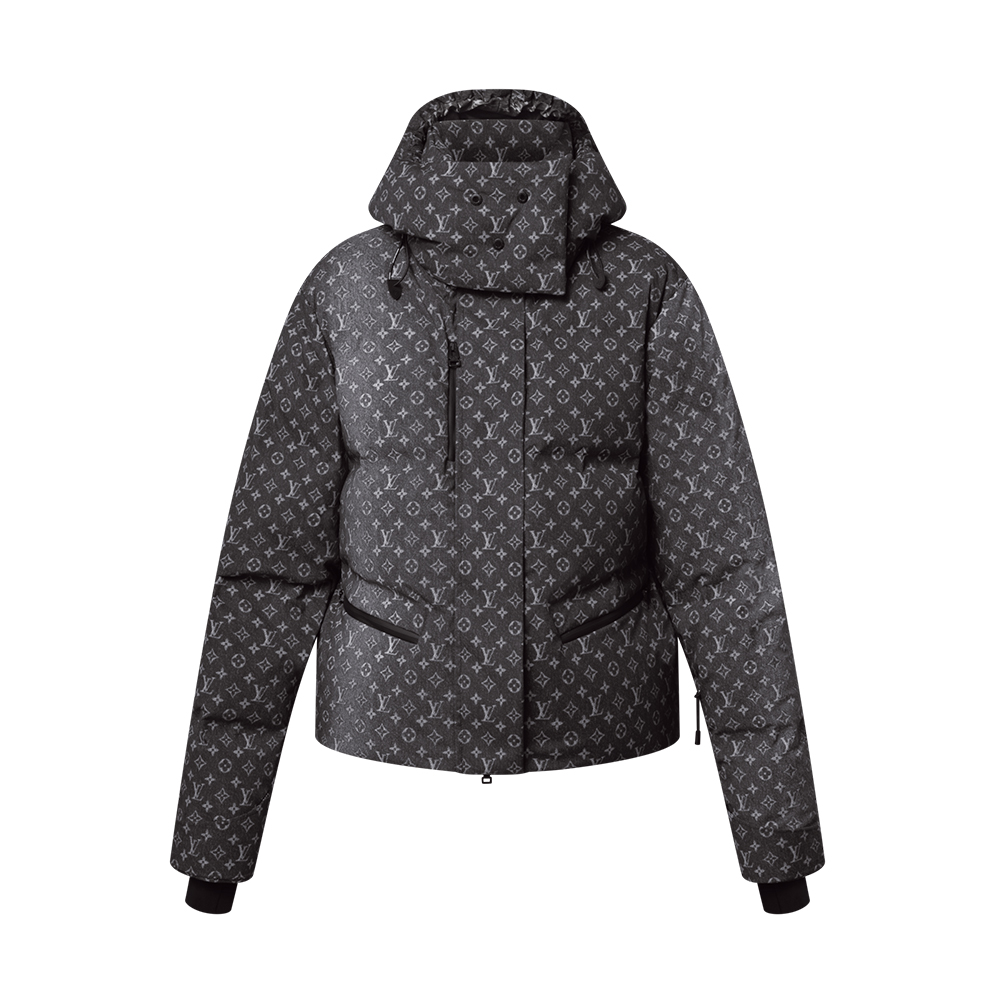 NIGO Louis Vuitton Top-quality Version Authenticity Guaranteed Denim-Effect Monogram Ski Jacket #nigo335862
