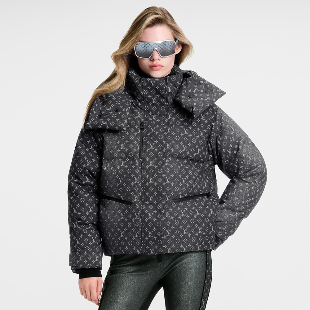 NIGO Louis Vuitton Top-quality Version Authenticity Guaranteed Denim-Effect Monogram Ski Jacket #nigo335862