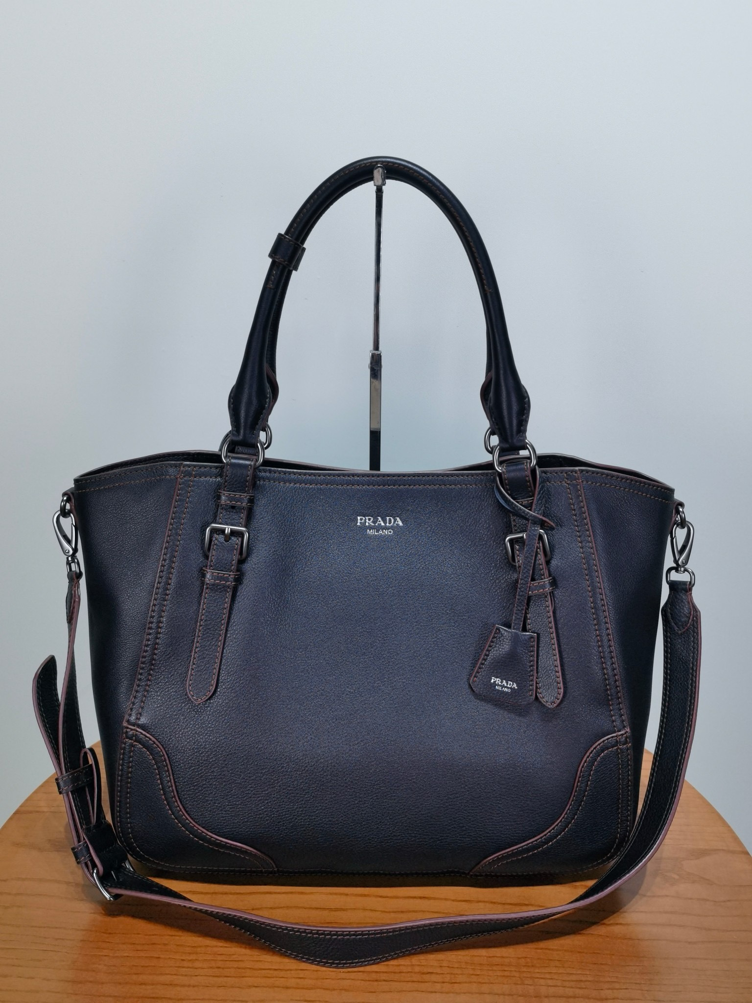 NIGO PRADA Large Leather Tote Bag #nigo335977