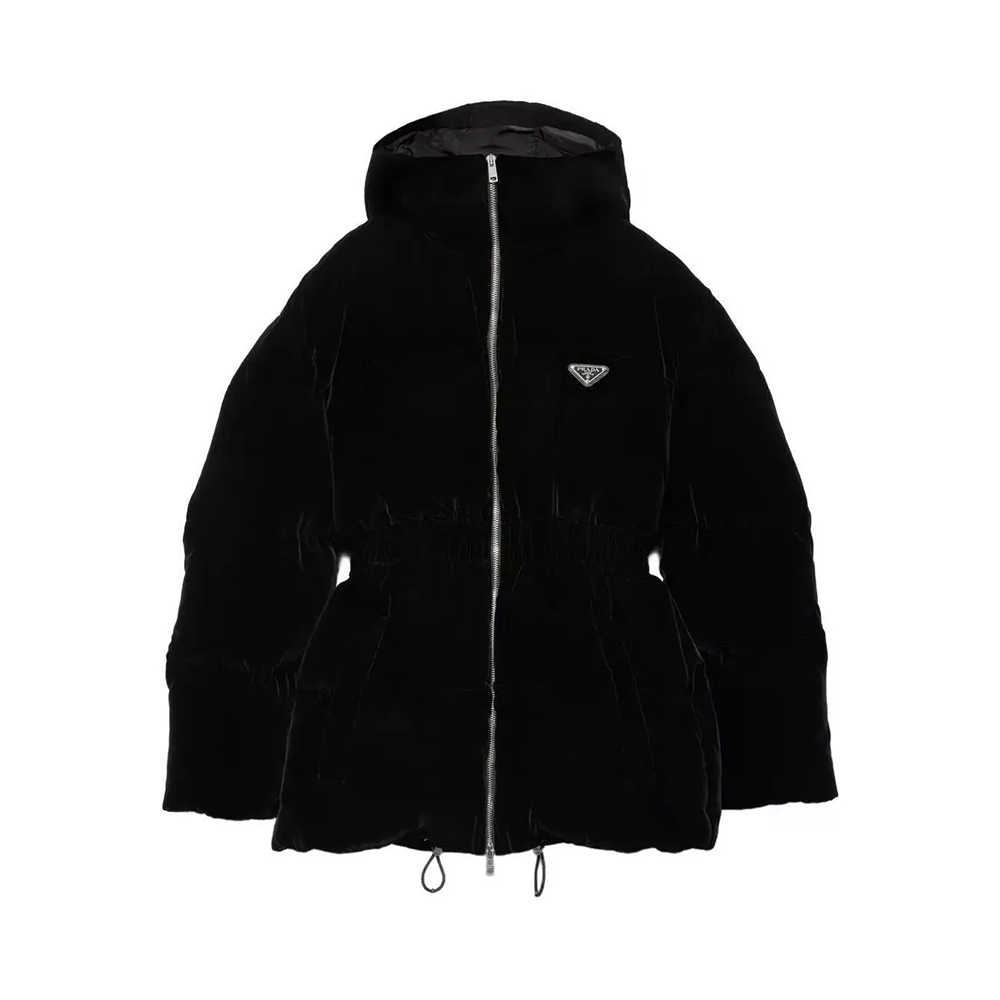 NIGO Prada Puffer Velvet Jacket Black #nigo336012