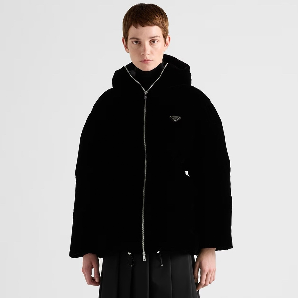 NIGO Prada Puffer Velvet Jacket Black #nigo336012