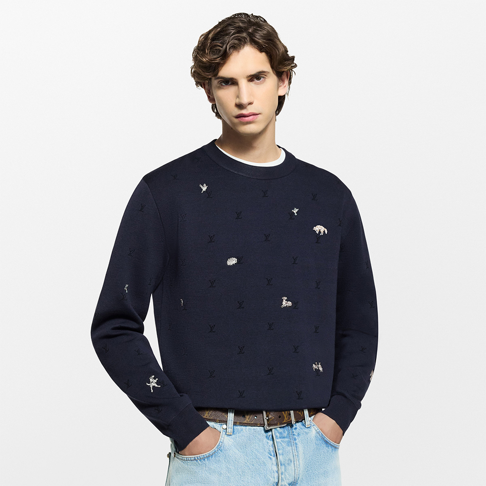 NIGO Louis Vuitton LV Blason Long-Sleeved Crewneck #nigo335724