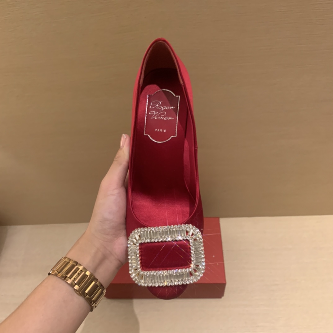 NIGO Roger Vivier Silk 6.5cm High Heels#nigo336056